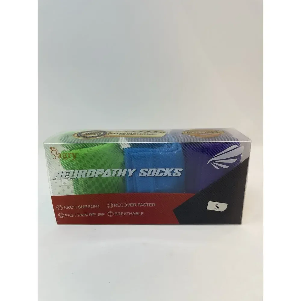 Sagry Neuropathy Compression Socks in‎ size Small Set of 3.